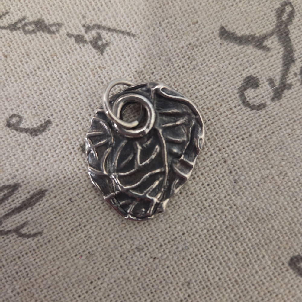 Waxing Poetic Sterling Silver Leaf Pendant New And Retired
